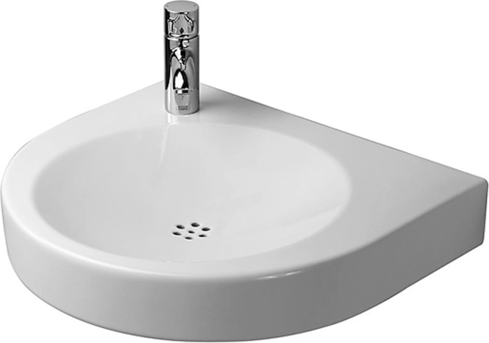 Duravit Architec Wastafel Vital Med 575 mm Wit Hoogglans, kraanvlak, aantal kraangaten per wasplaats: 1 – 0443580009