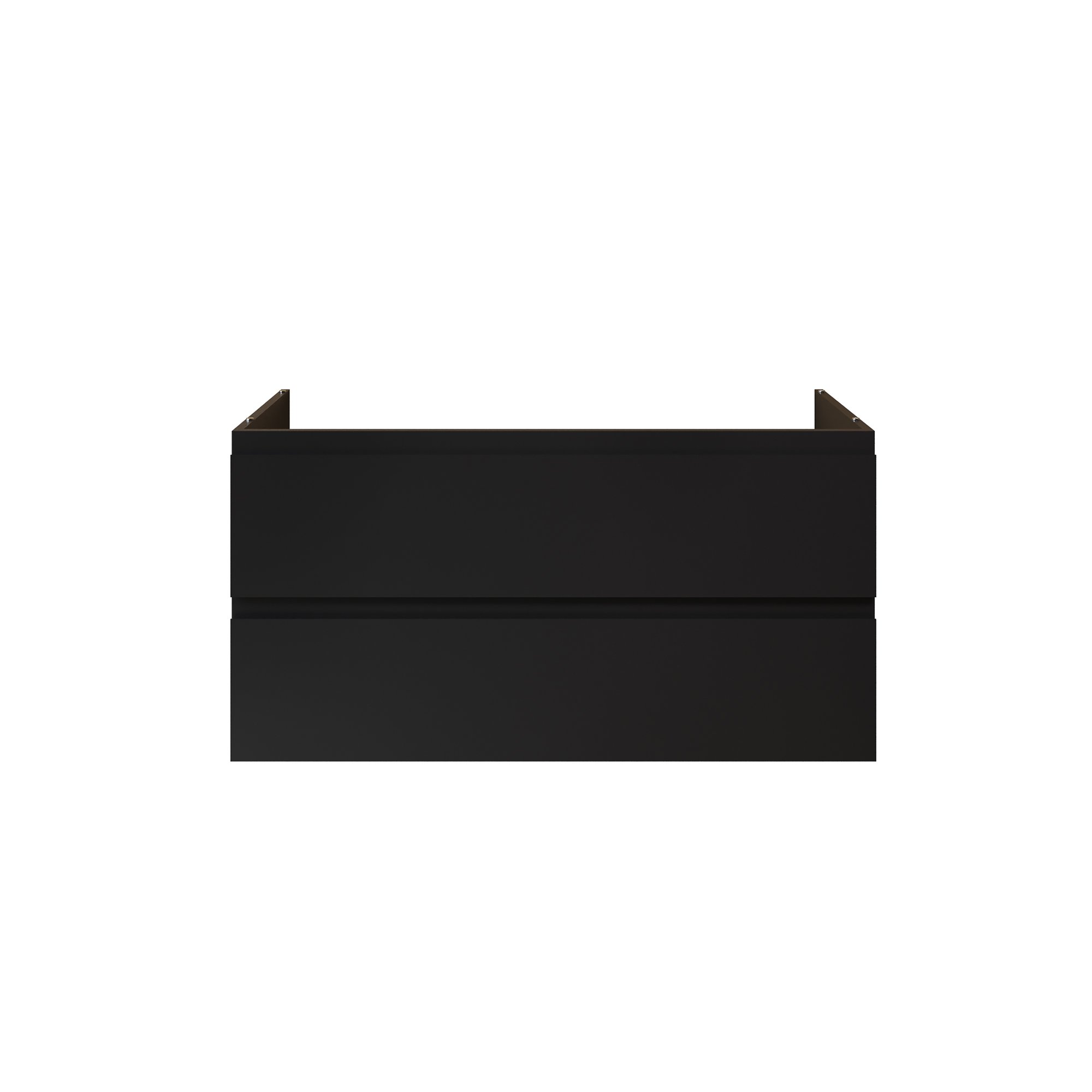 ALONI SALLY XL WASTAFELONDERKAST - 2 LADES - SOFTCLOSE - GREEPLOOS - 118X60X45,3 CM - MAT ZWART