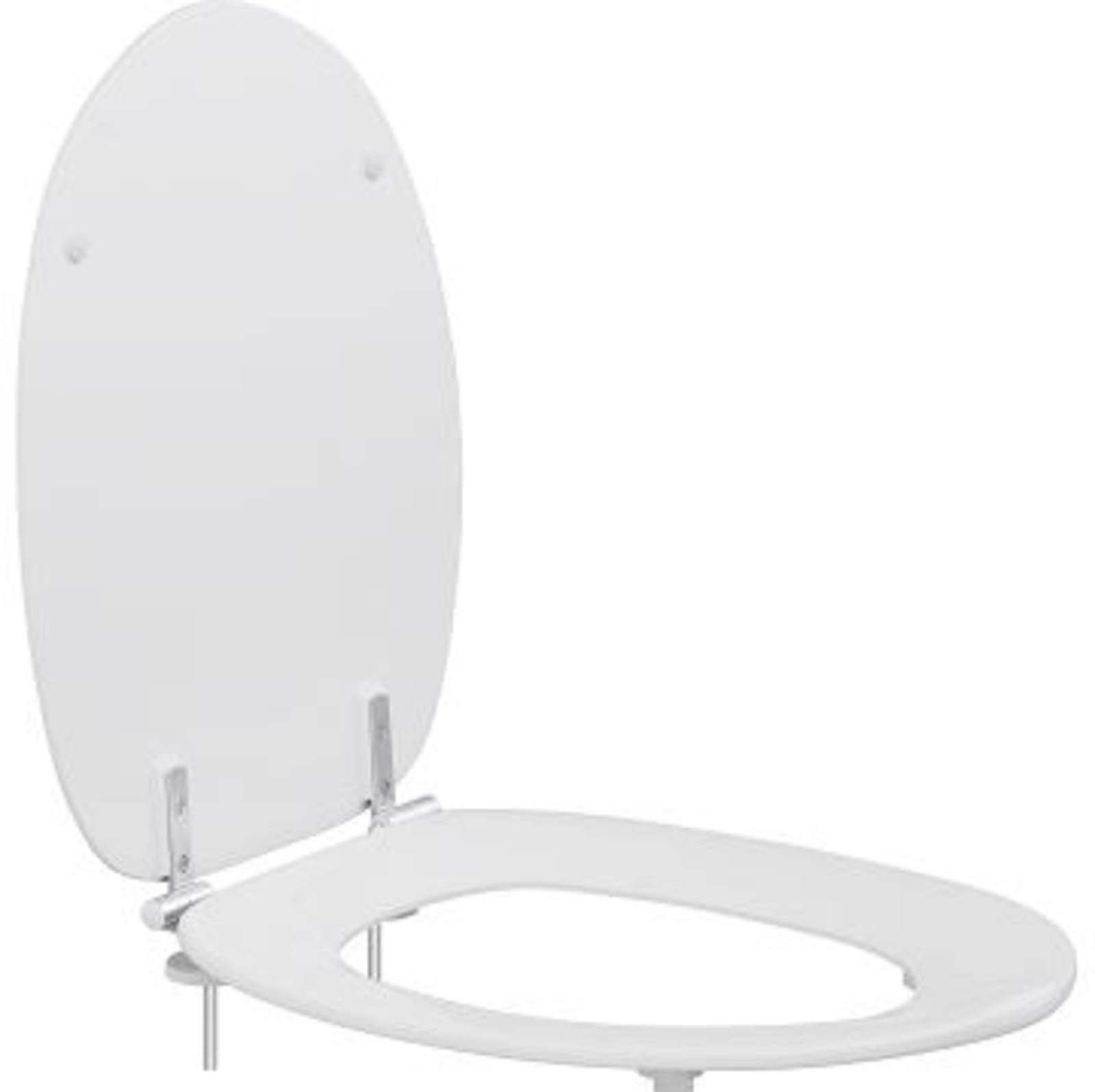Pressalit Colani closet zitting met deksel, universeel scharnier (B83), wit