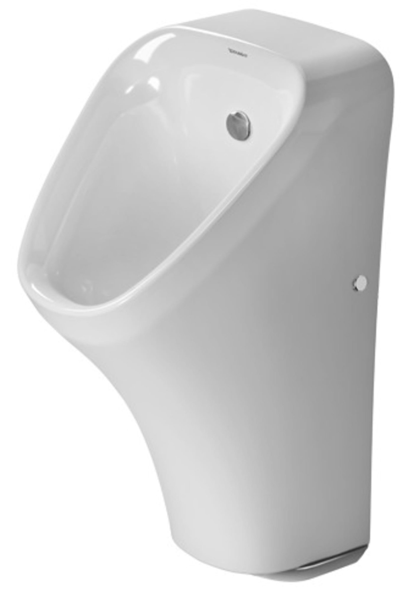 Duravit urinoir zonder vlieg elekt met batterijvoeding rimless afvoer horiz Ø50mm, sproeikop, toevoerset, geurafsluiter+bev wit