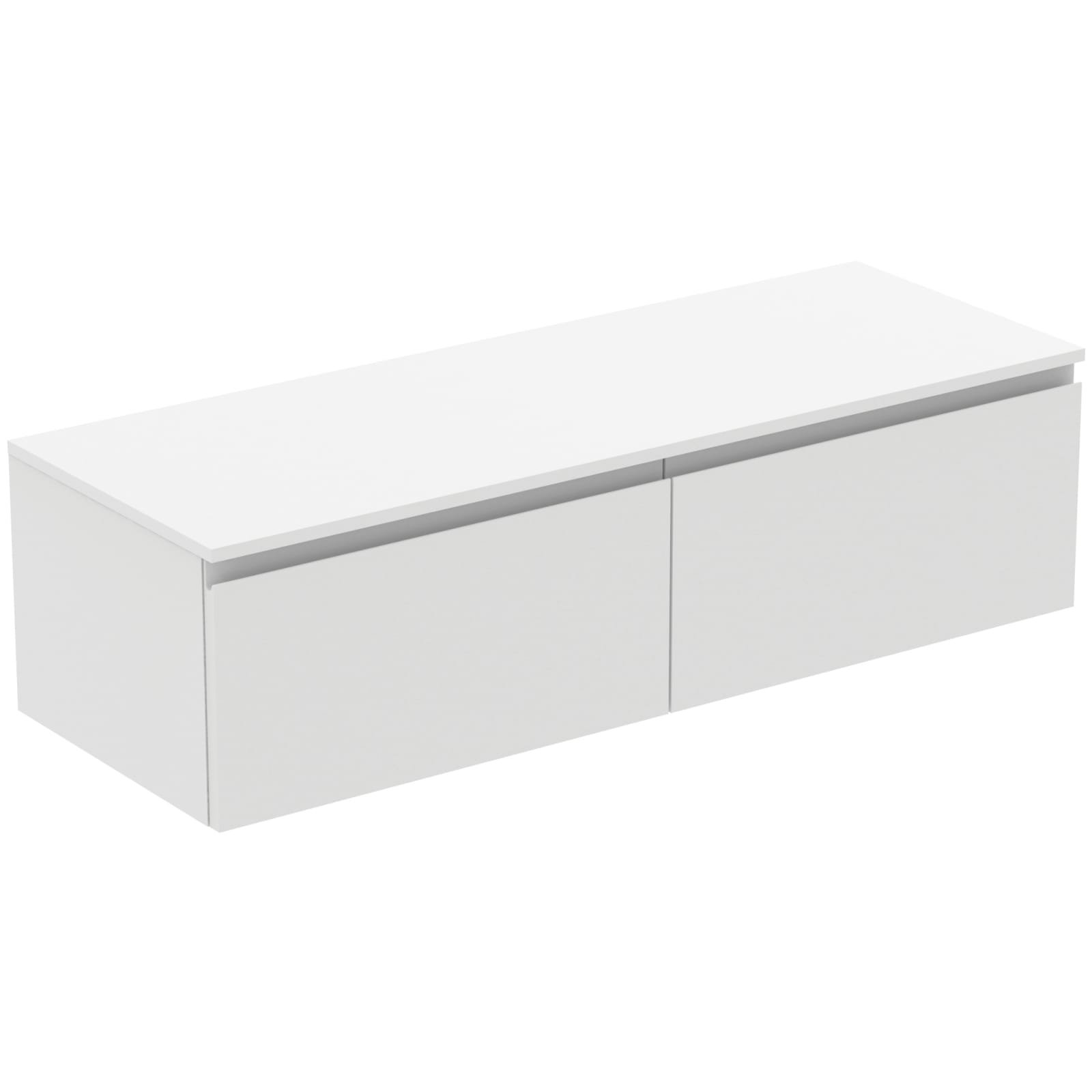 FINESSE | WASTAFELMEUBEL 1402X505X378 MM MATT WHITE, 2 LADEN