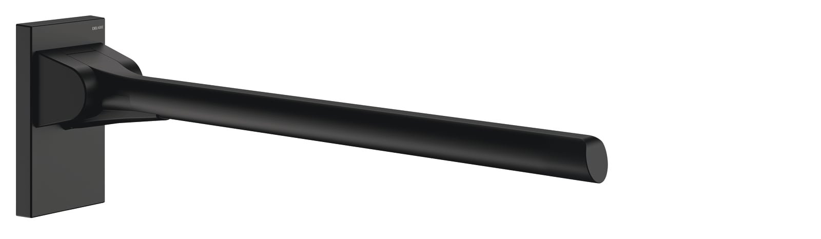 Opklapbare Be-Line greep Ø42 L.650 mat zwart aluminium