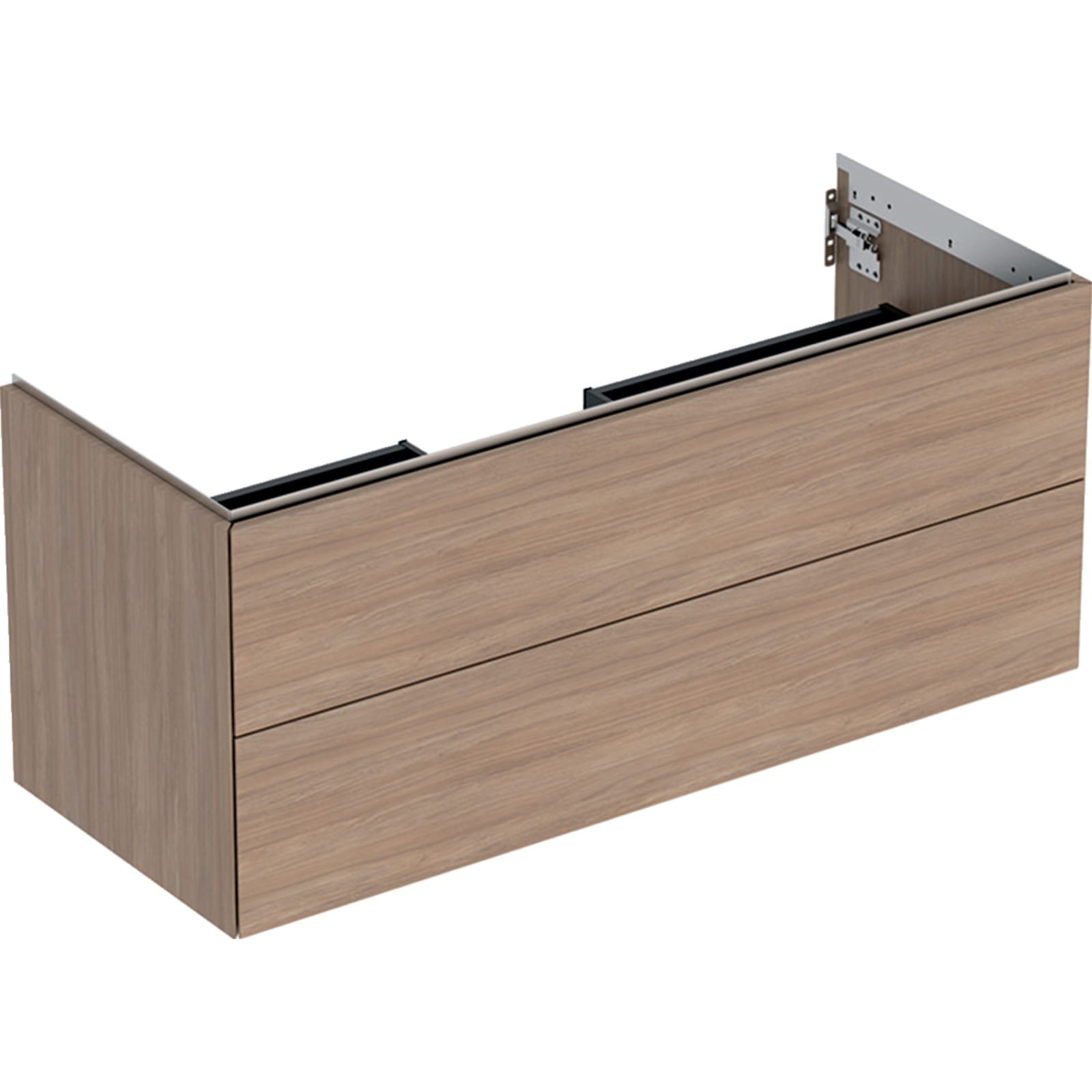 Geberit ONE wastafel onderkast twee laden 120cm eiken