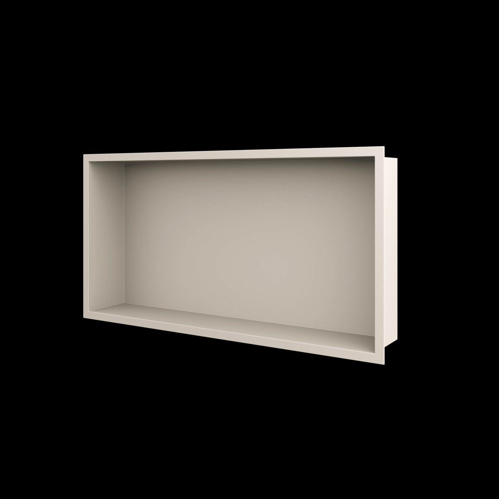 Basic BoX inbouwnis 60x30x7cm flens kleur matt sand beige