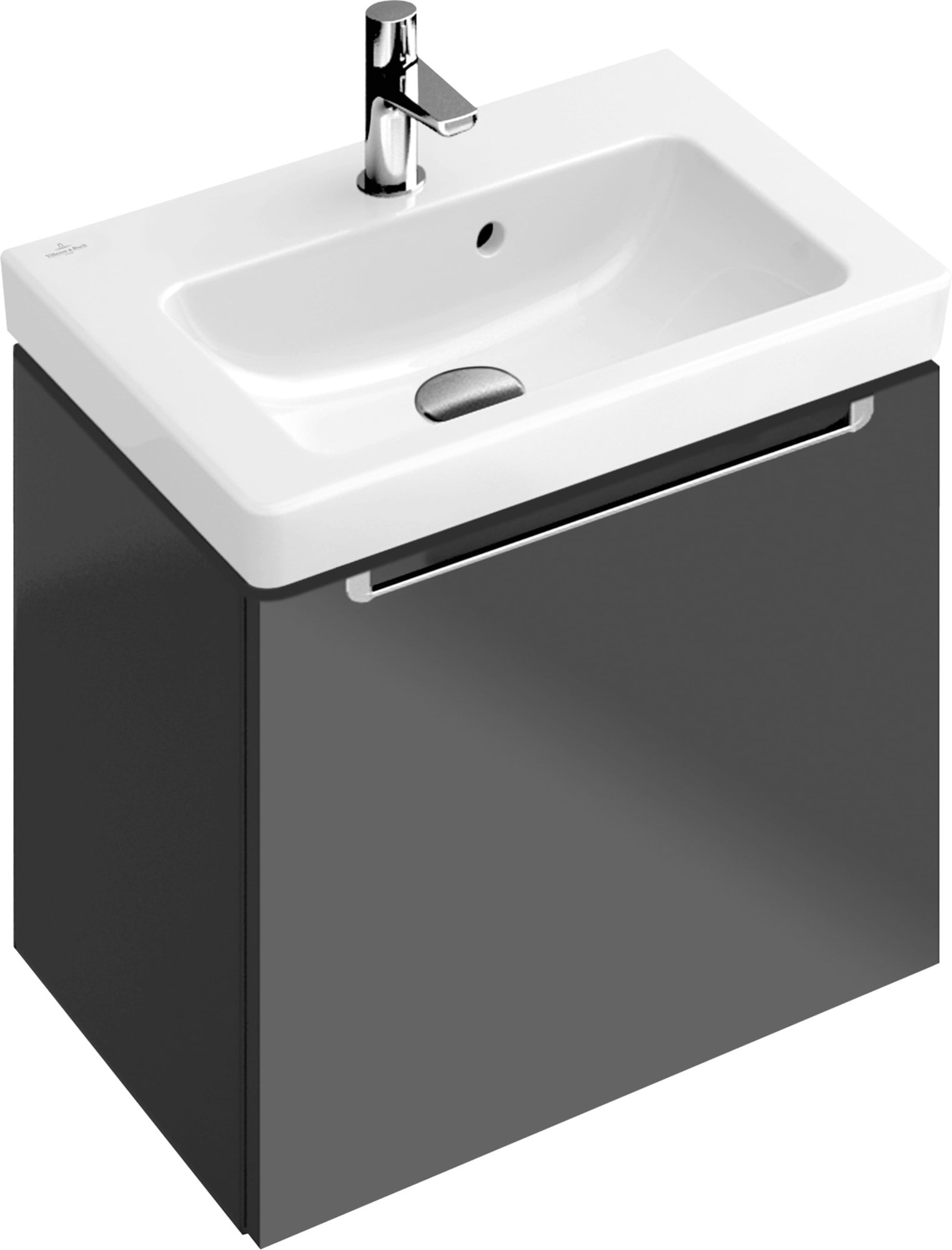 Villeroy & Boch Subway 2.0, Wastafelonderkast, opbergdoos l, 1x uittreklade, wand, 440 x 420 x 352mm (BxHxD), glans wit