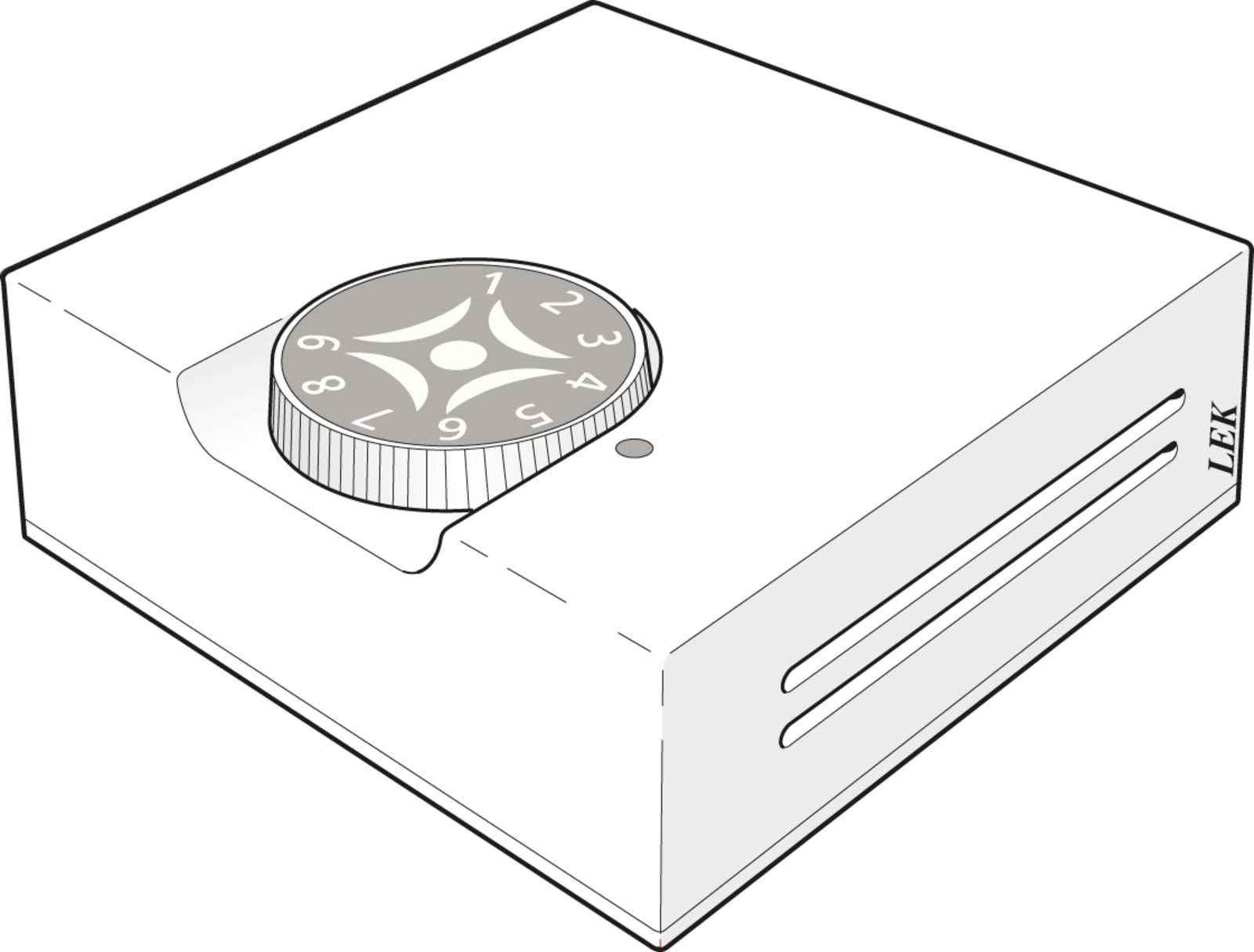 Nibe RG10 thermostaat met ruimtecompensatie