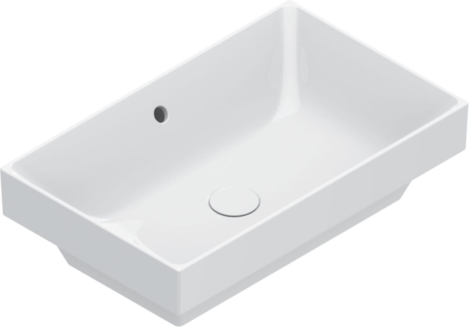 Catalano Zero opzetwastafel, antibacterieel, overloop. 60x37 cm. Wit