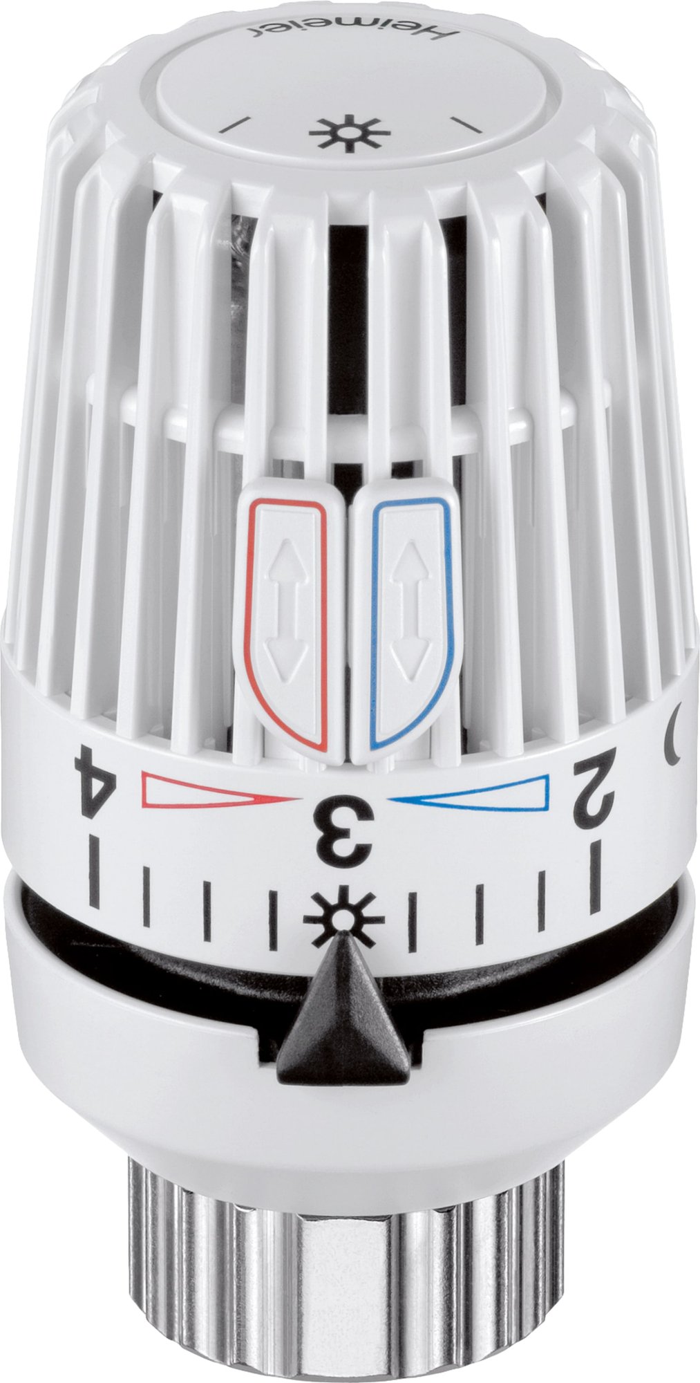 Heimeier thermostaatknop, klem 34, vloeistofgevuld, bereik 6-28°C, wit RAL9016 (1000216652)