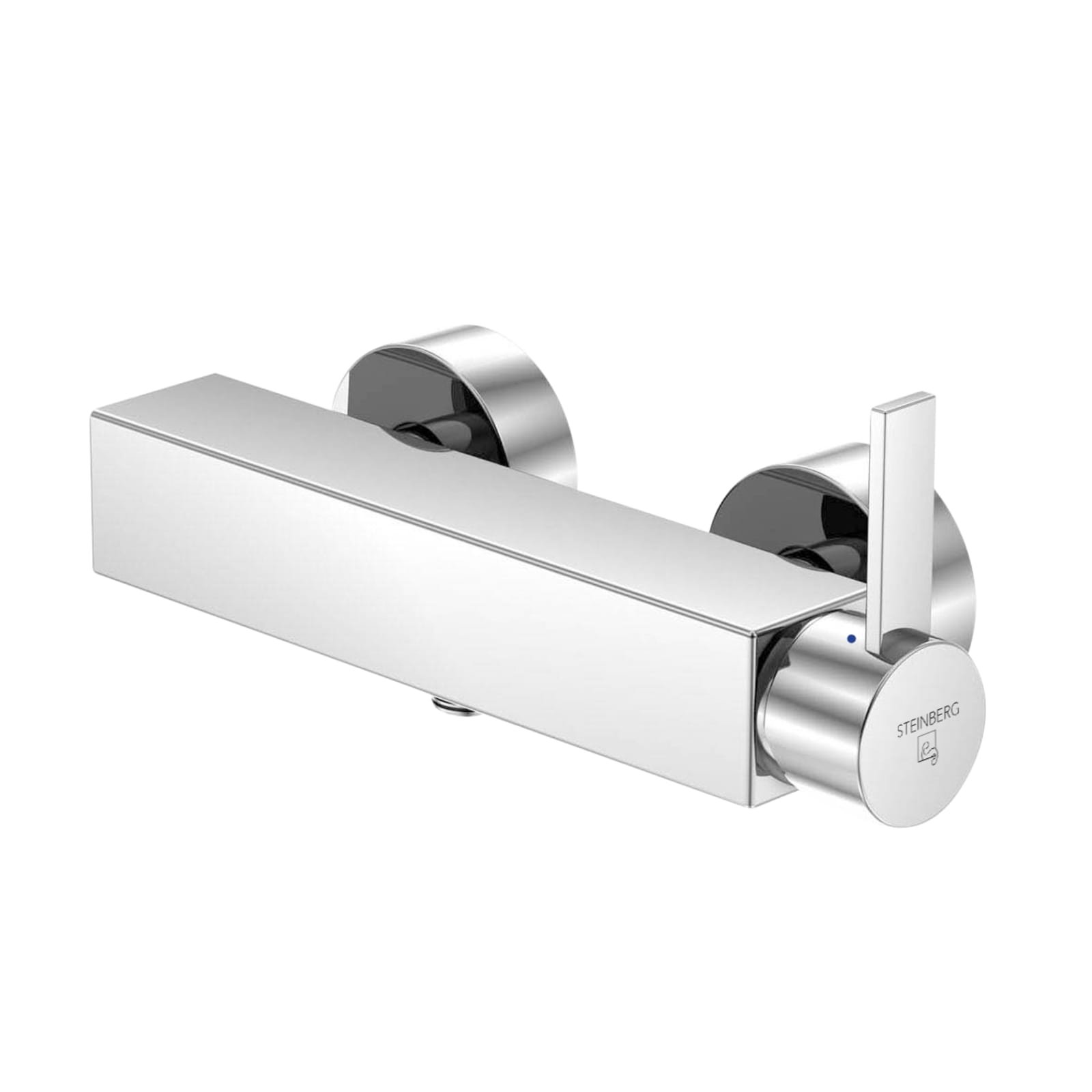 Steinberg 120 douchemengkraan eengreeps 150mm, met koppelingen, chroom