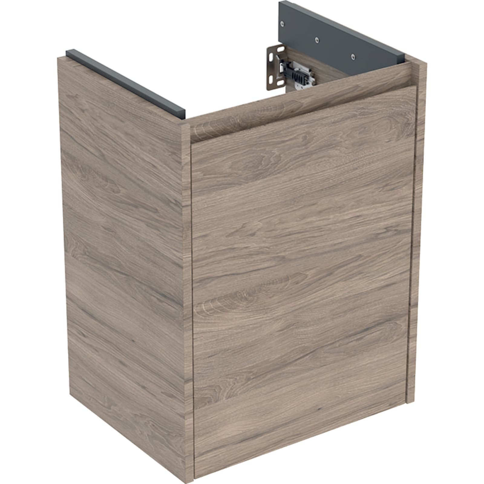 Geberit Renova Plan Fonteinonderkast met één deur B50 Noten Hickory