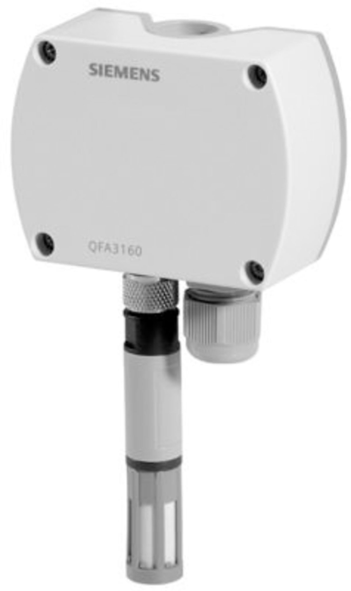 Siemens QFA3160(66) Opnemer rel.vochtigheid (DC 0..10 V) +temperatuur (DC 0..10V) vr verhoogde eisen.