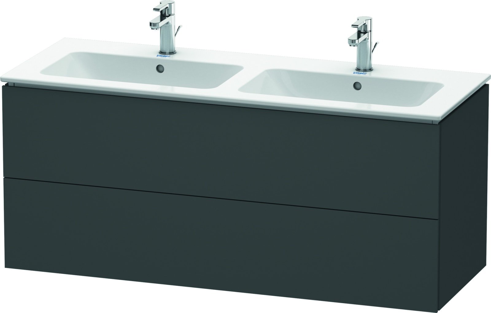 Duravit L-Cube wastafelonderbouw 481 x 1290x 550 Grafiet mat (1200226597)