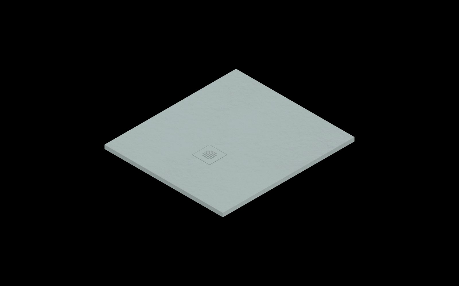 Catalano H3 Solid surface DOUCHEBAK 100X90 Satin Acqua