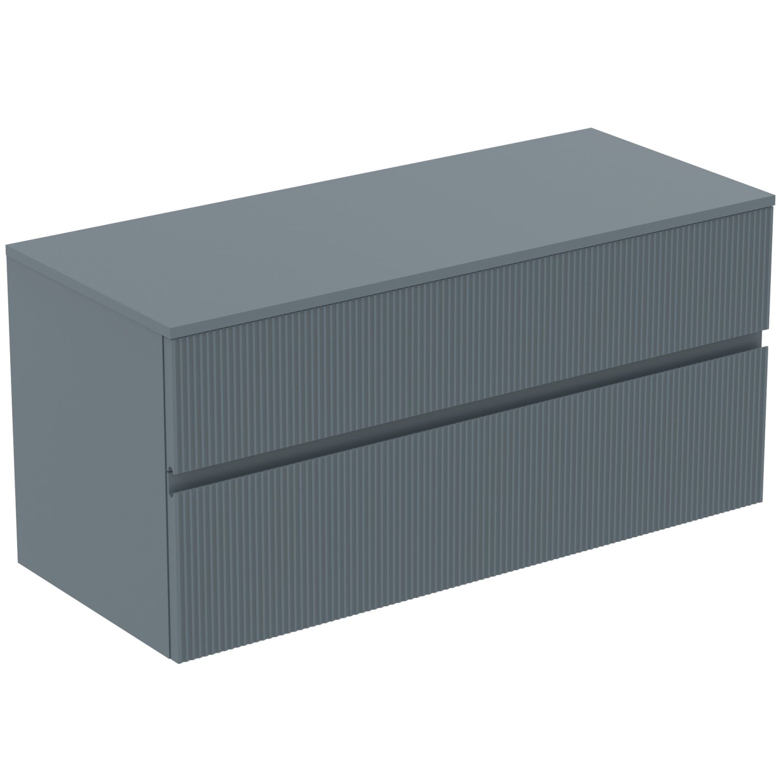 FINESSE | WASTAFELMEUBEL 1202X505X558 MM MATT ASHBLUE, 2 LADEN