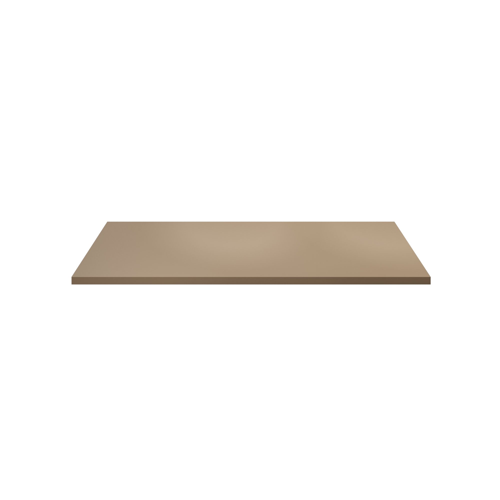 ALONI WASTAFELBLAD - ZONDER KRAAN-EN AFVOERGAT - MDF - 118,4X2,5X45,5 CM - ZAND