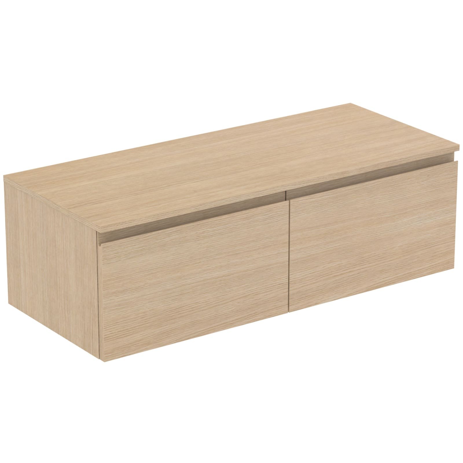 FINESSE | WASTAFELMEUBEL 1202X505X378 MM WHITE OAK, 2 LADEN