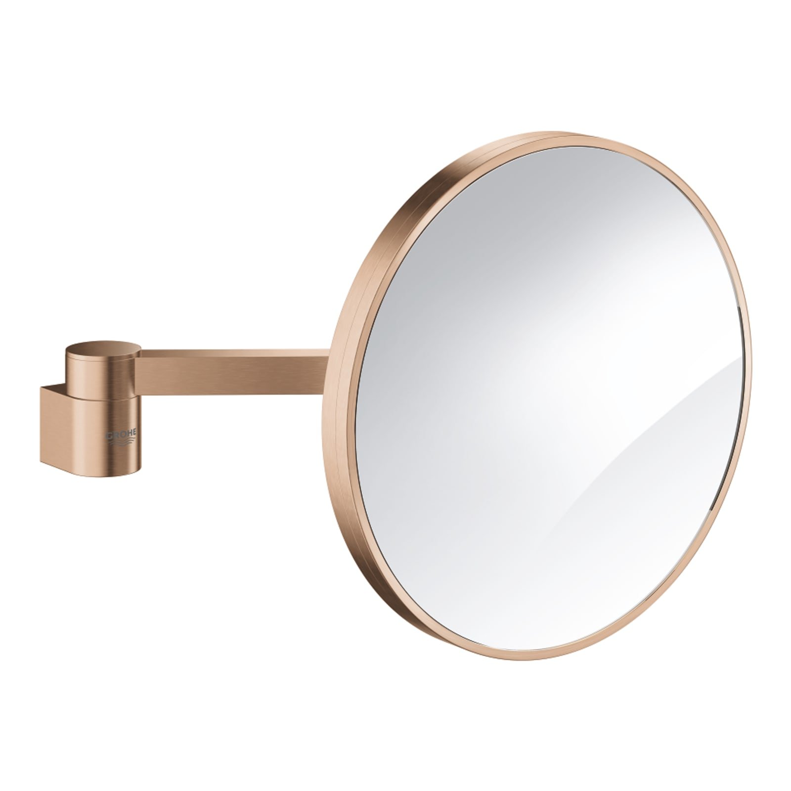Grohe Selection, Make-up / scheerspiegel, 7x vergroot, metaal/glas, warm sunset geborsteld