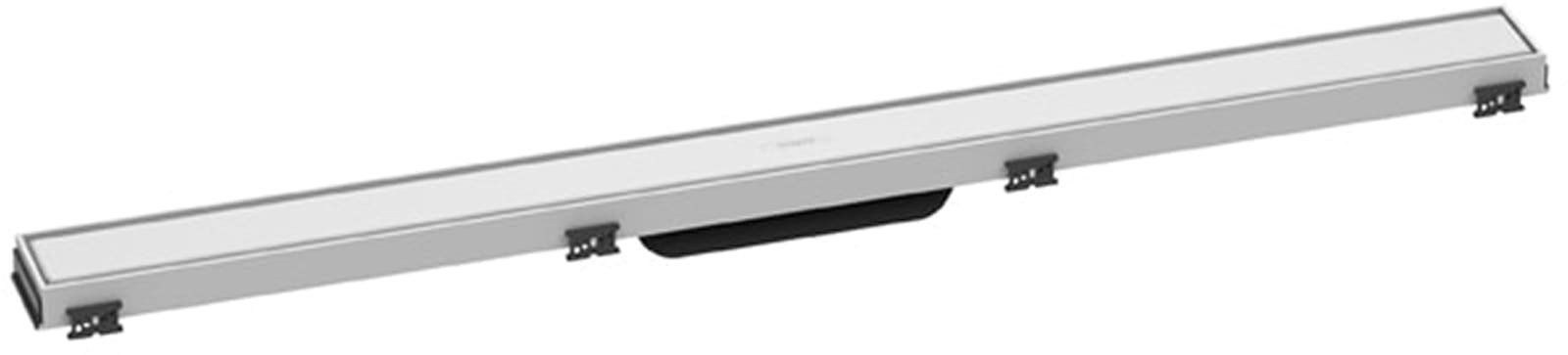 Hansgrohe RainDrain Match rechte douchegoot 900 met in hoogte verstelbaar frame mat wit
