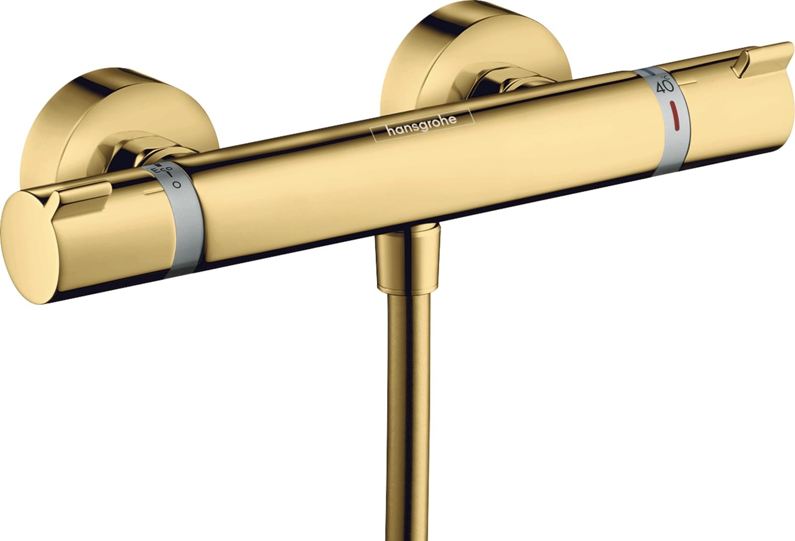Hansgrohe, Douchethermostaat, Ecostat Comfort / Ecostat 1001 CL, blootgesteld, gepolijst goud optiek