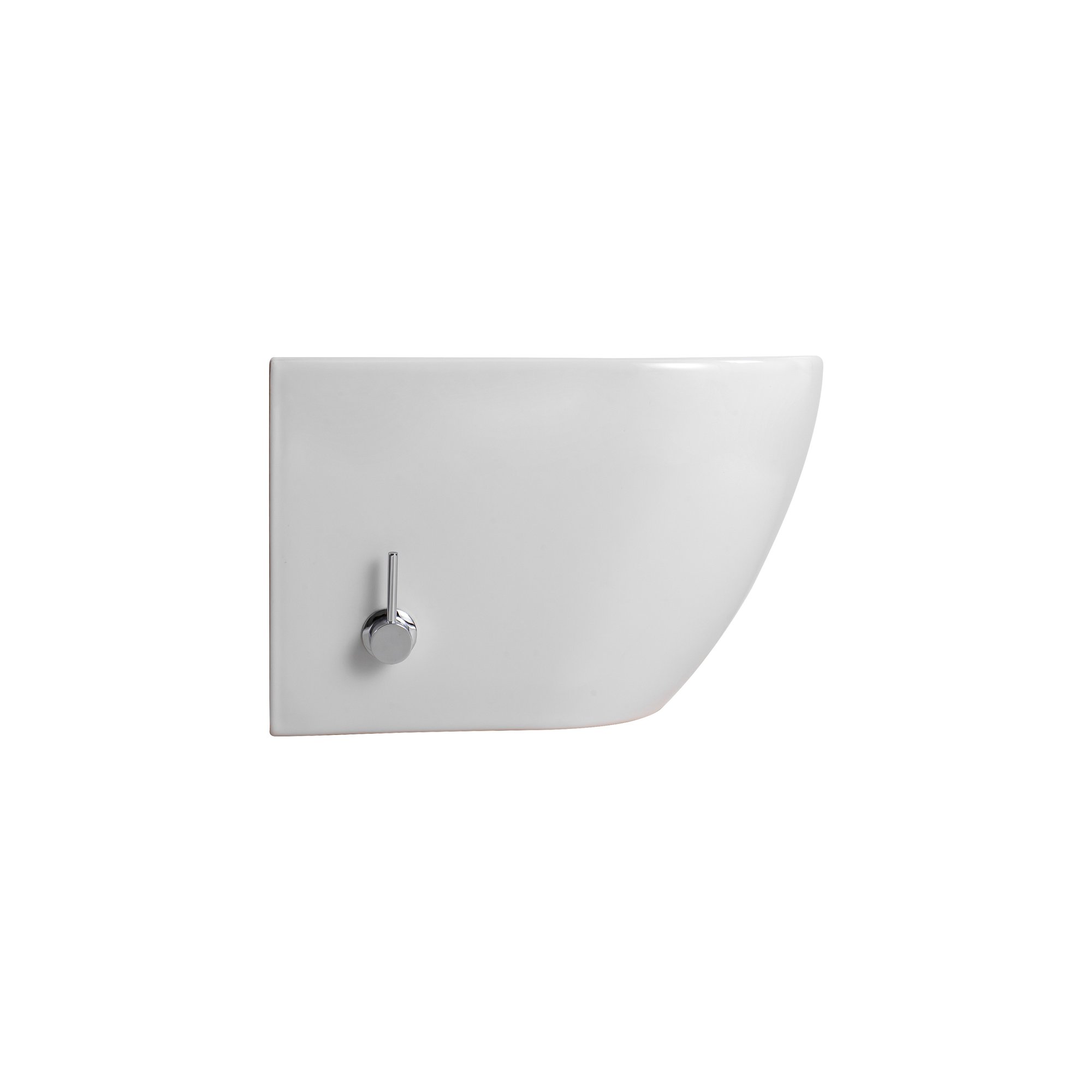 DARLO HANGTOILET MET BIDET - RANDLOOS - MET BIDETKRAAN KOUD EN WARM WATER - ZONDER ZITTING - COMPACT 49 CM - GLANZEND WIT thumbnail 4