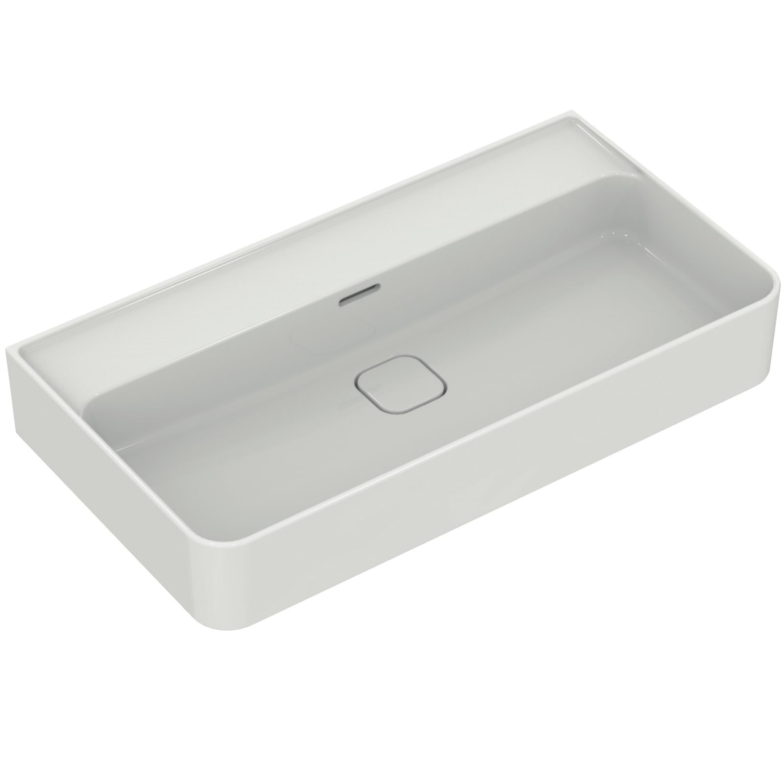 STRADA II | WASTAFEL 800X430X180 MM GL WIT, ZONDER KRAANG, MET OL | IP