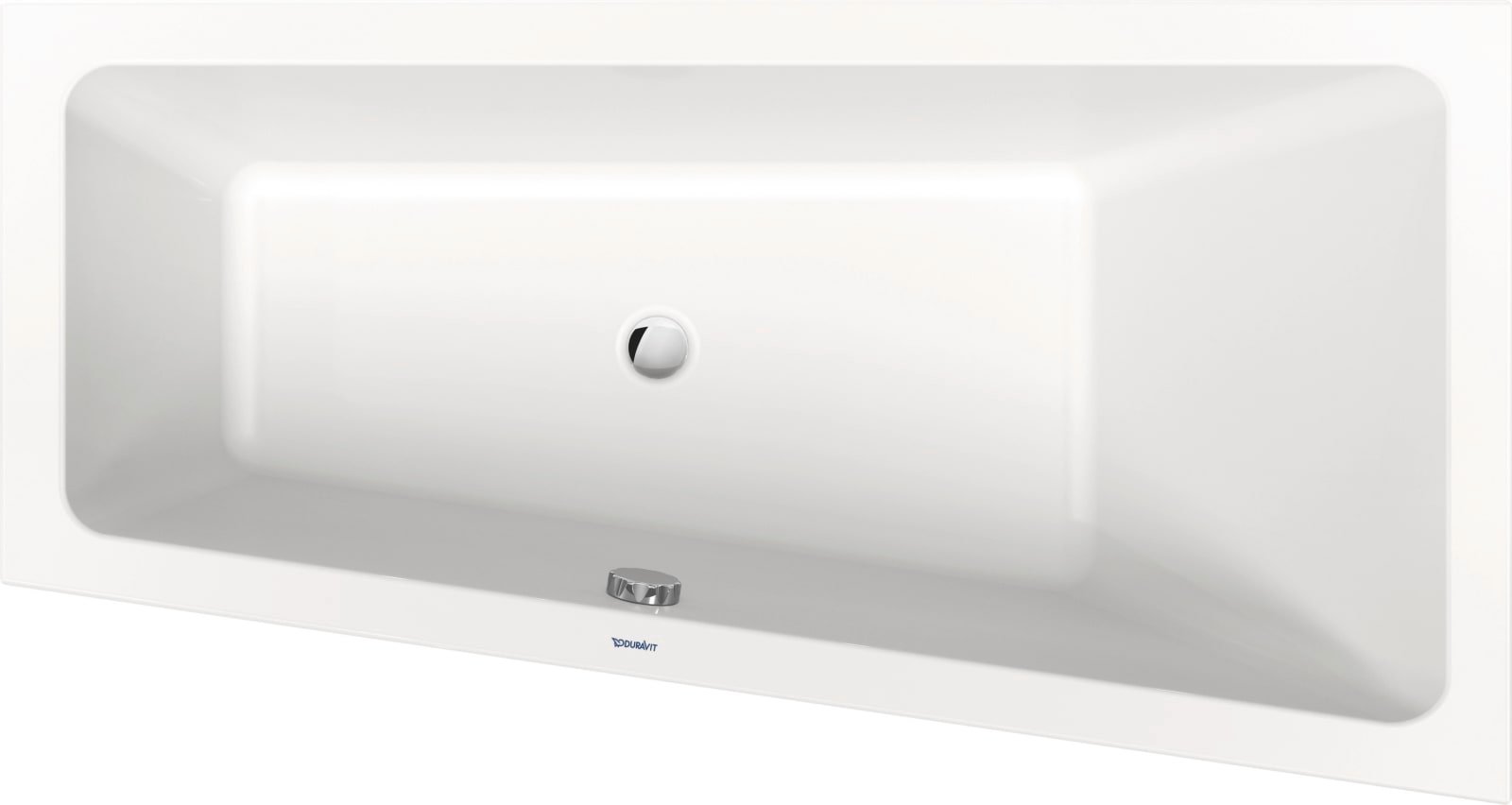 Duravit Duravit No.1 Bad  1500x800 mm Wit, Inbouw, materiaal: Sanitair acryl, trapeziumvormig, aantal rugsteunen: 1, positie afvoer: