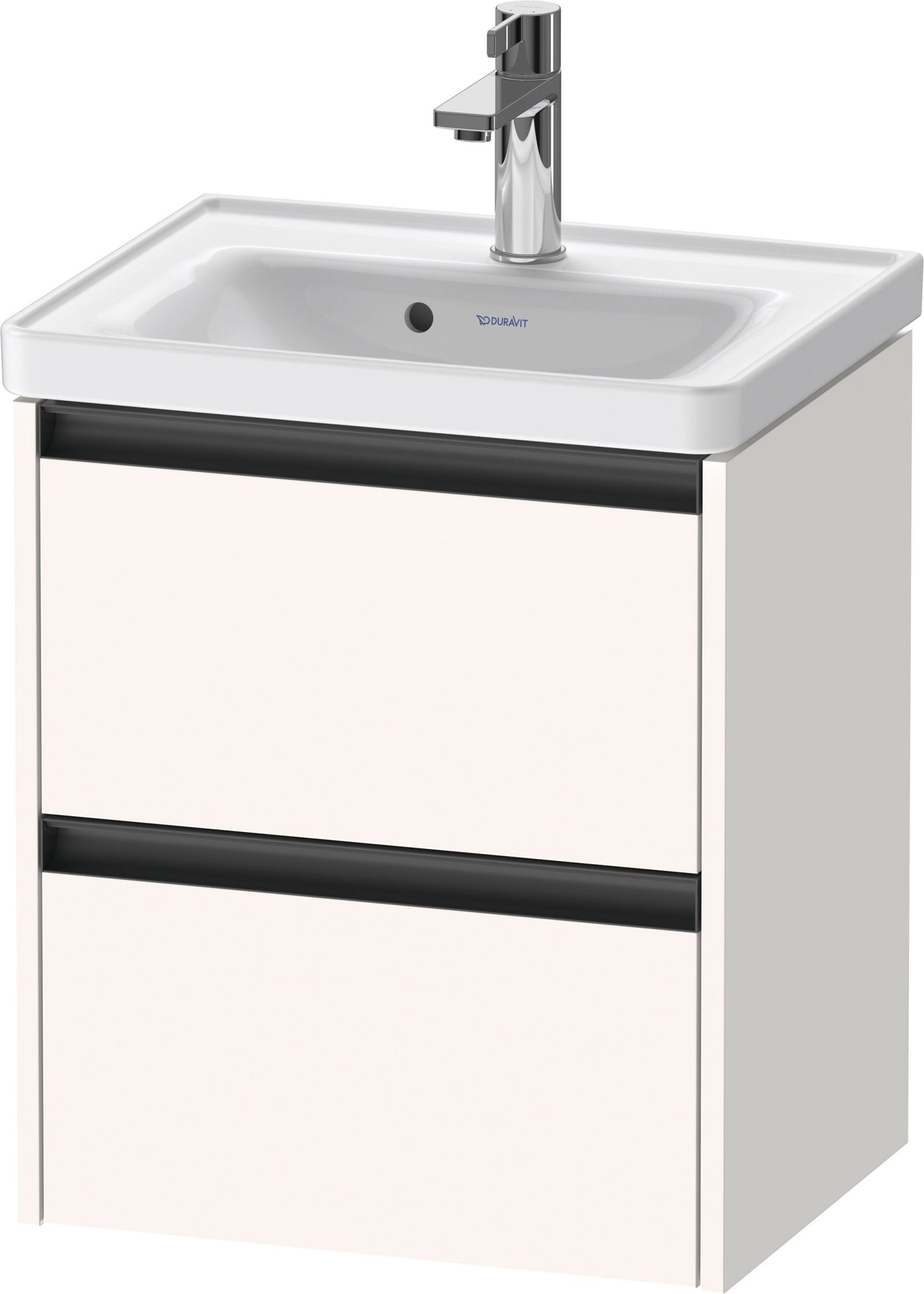 Duravit Ketho.2 Wastafelonderbouw hangend, Wit Supermat, rechthoekig, aantal kleine lades: 2 – K25280084840000