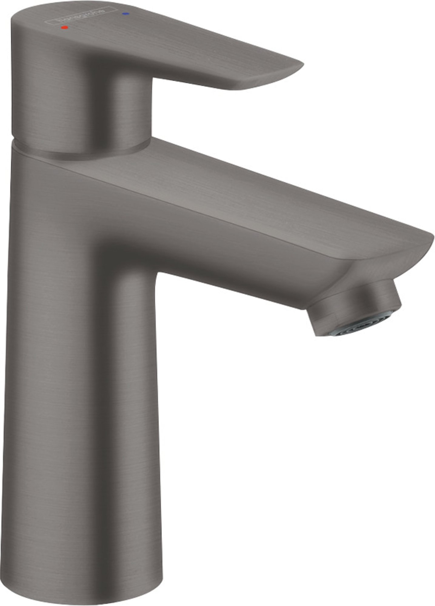 Hansgrohe, Wastafelmengkraan 110, Talis E, 1-greeps, geborsteld zwart chroom