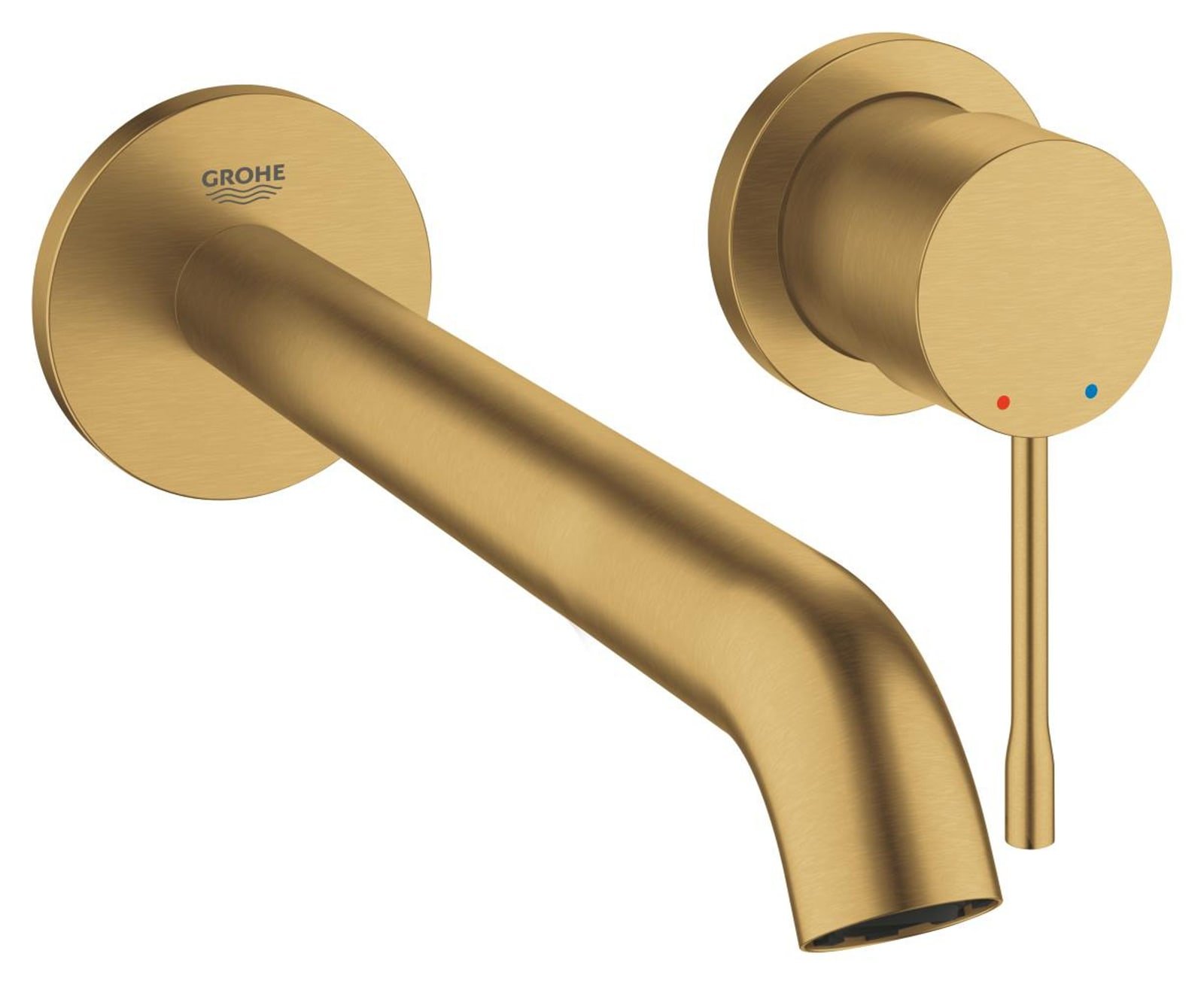 Grohe dummy Essence New l-size tweegats wastafelmengkraan wand 230 mm  cool sunrise geborsteld