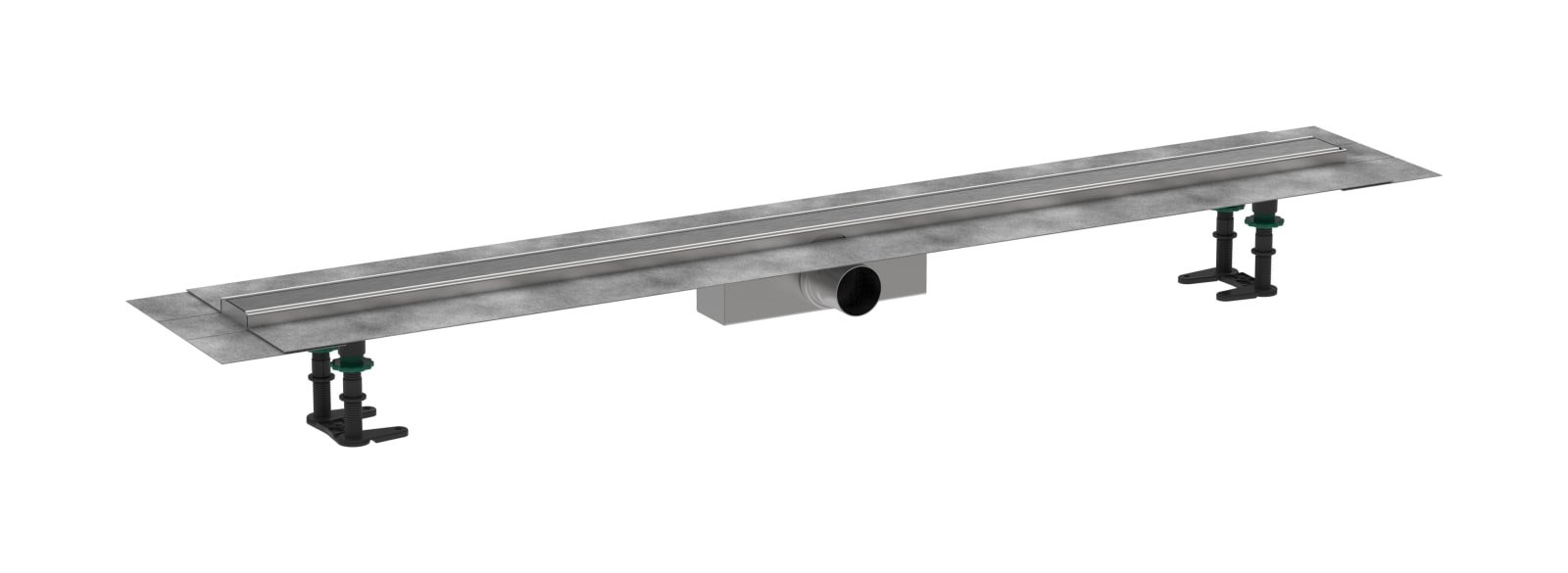 Hansgrohe RainDrain Compact compl.set douchegoot 1200 standaard installatie Brushed Stainless Steel