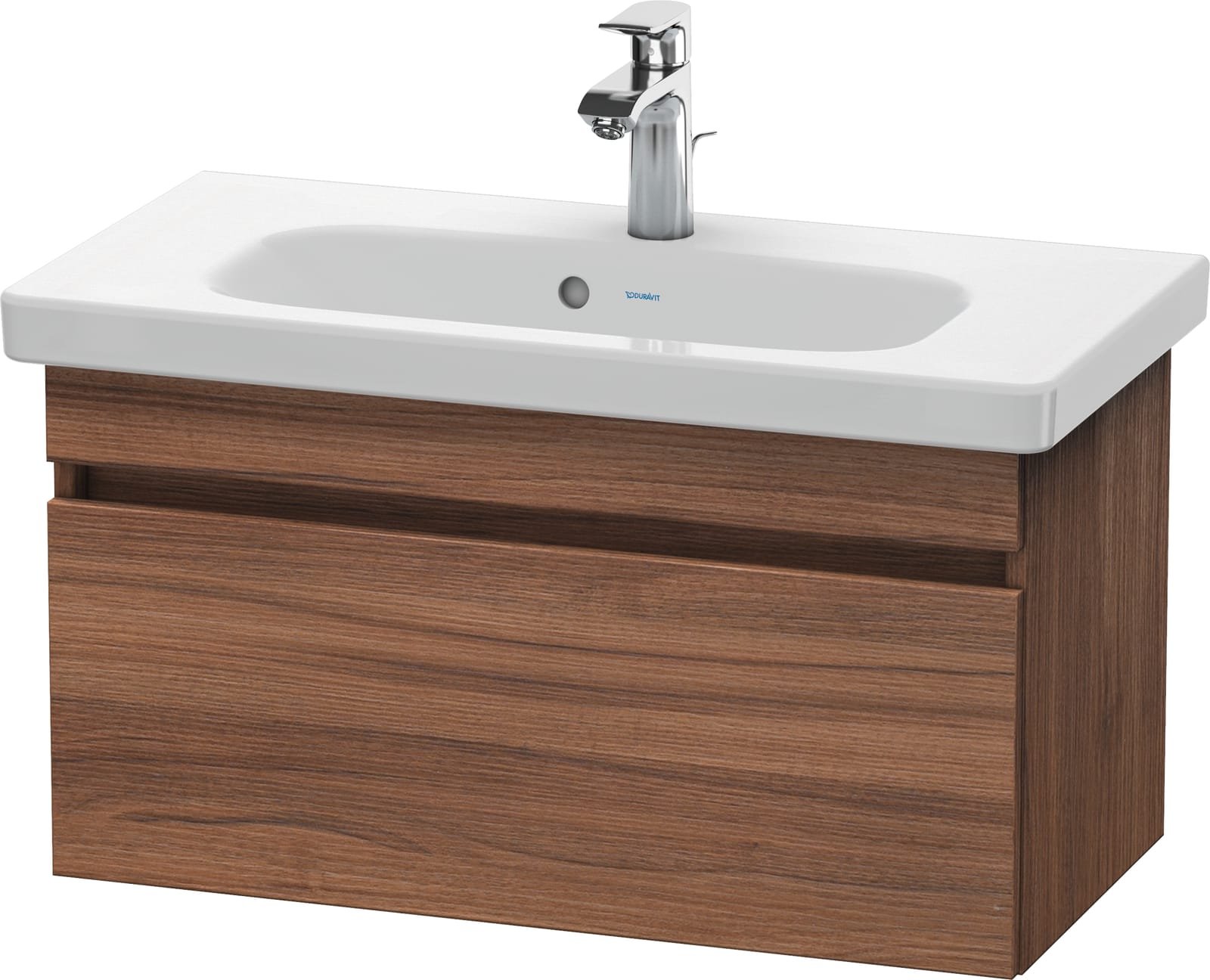 Duravit DuraStyle wastafelonderbouw Compact # 233783, 1 lade, noten natuur