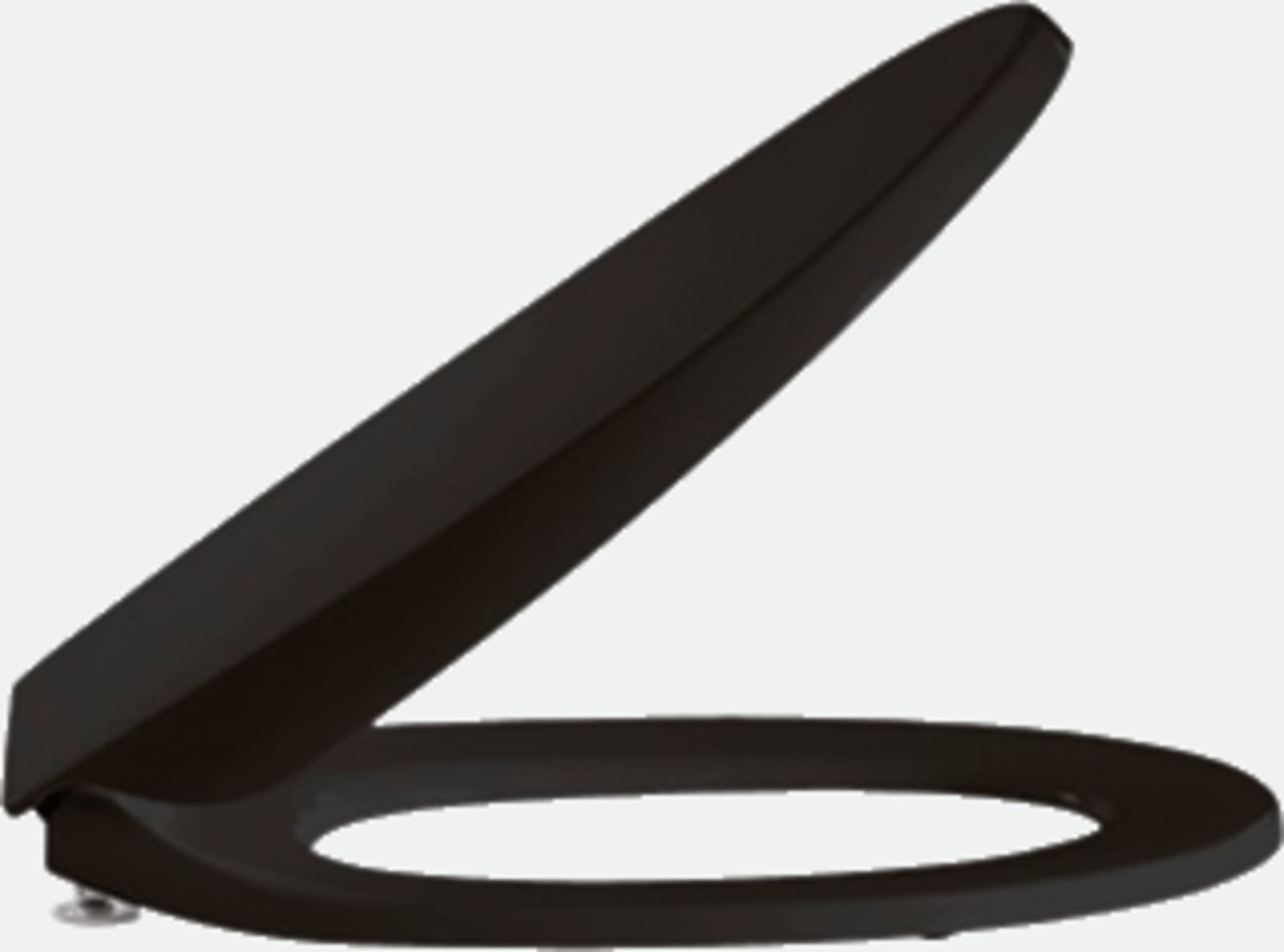 Pressalit Calmo closetzitting met deksel en soft close. Met RVS D15 scharnier. Kleur zwart.