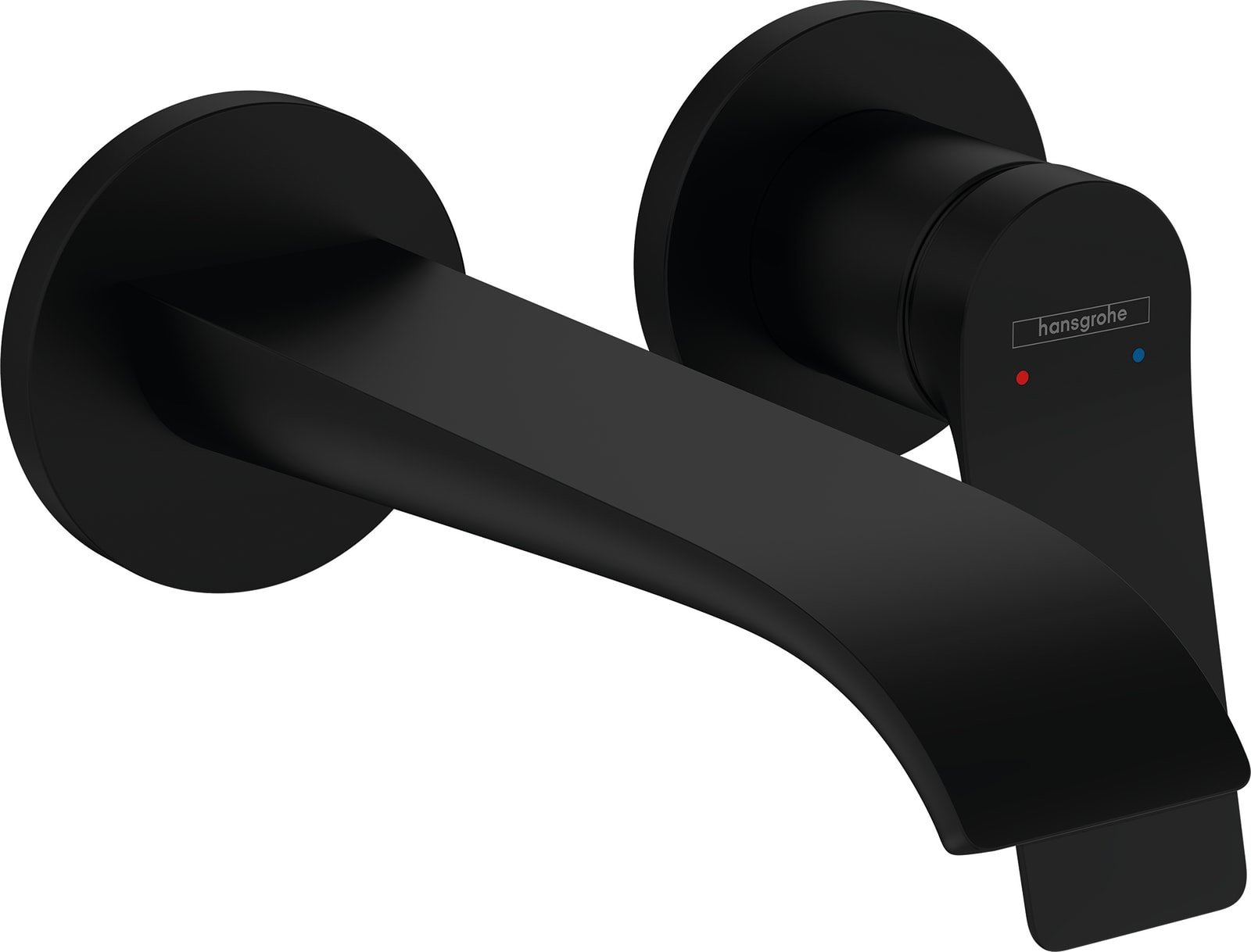 Hansgrohe Vivenis tweegats wastafelmengkraan voorsprong 195 mm, mat zwart