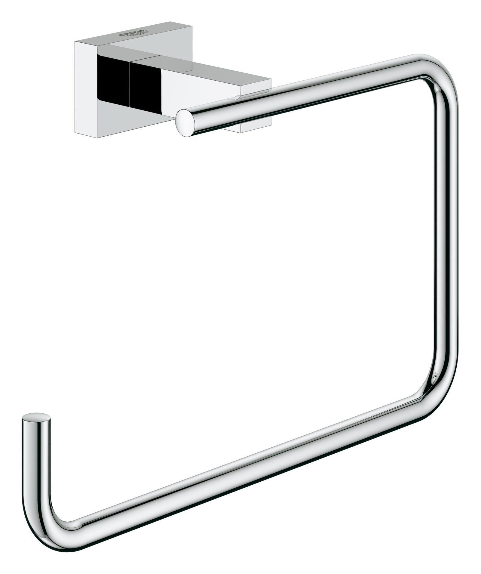 Grohe Essentials Cube, Handdoekring, rechthoekig, wand, 1-gats, chroom