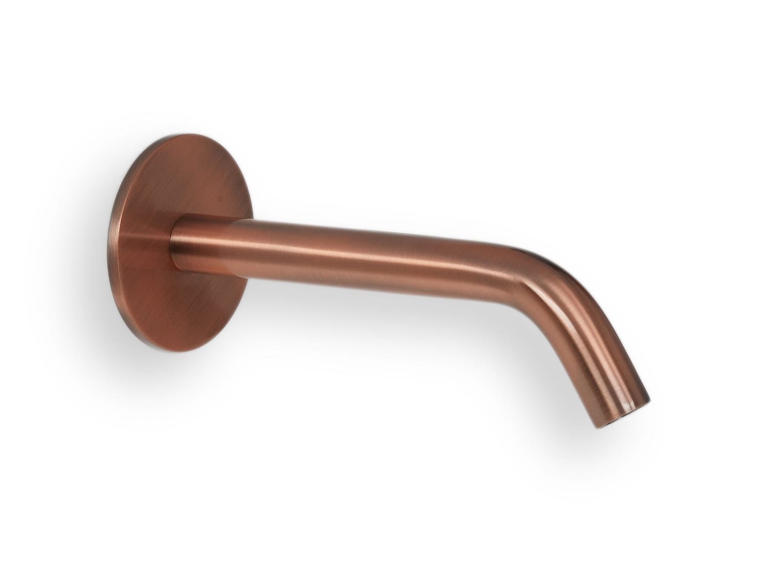 Blue Label Brondby uitloop voor XL wastafelkraan wand 16cm, geborsteld koper