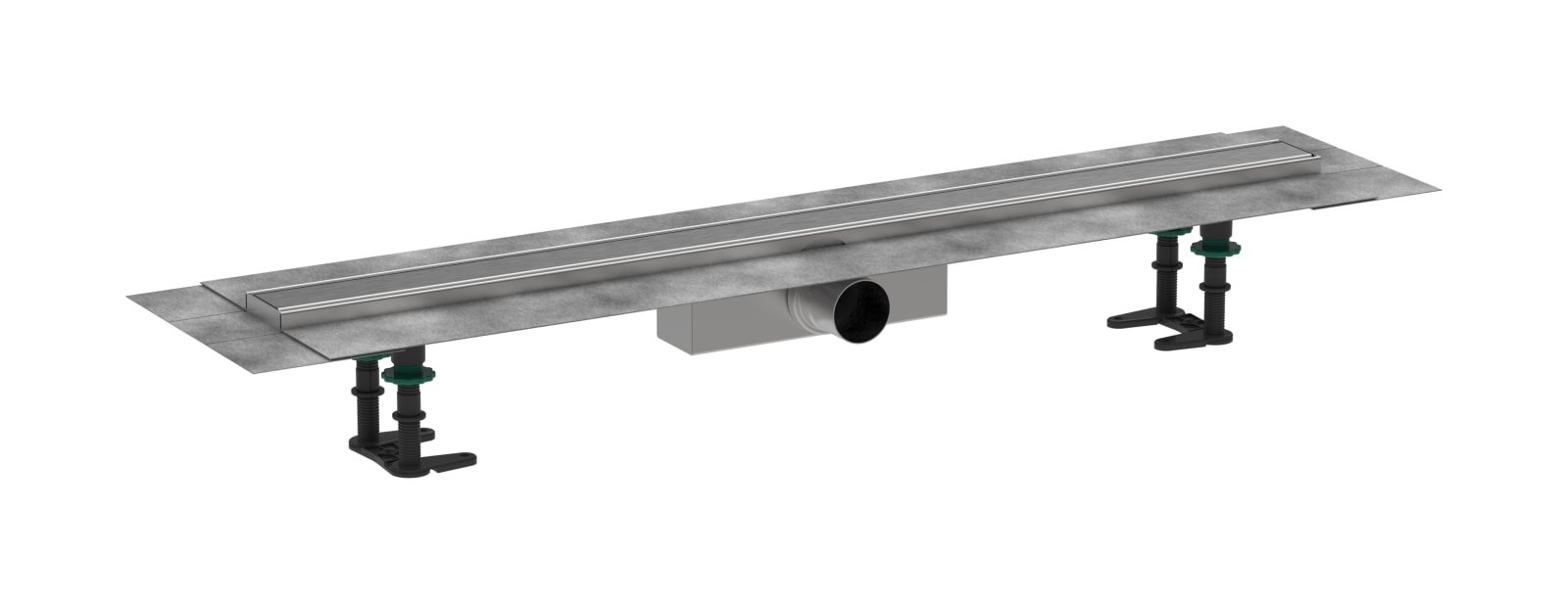 Hansgrohe RainDrain Compact compl.set douchegoot 900 standaard installatie Brushed Stainless Steel