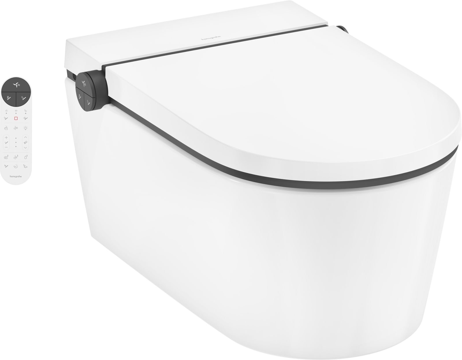 Hansgrohe LavaPura Element S douchewc set AquaHelix Flush, SmartClean en Hygiene Effect wit