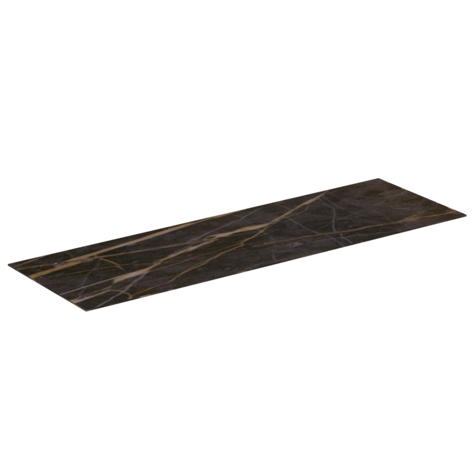 Ideal Standard Conca keramisch afdekblad, 1600x505x6mm, zwart marmer