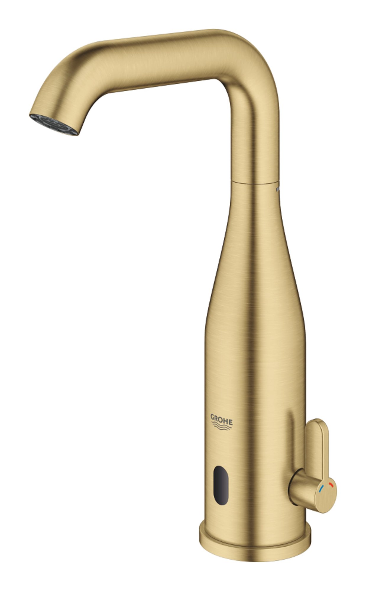 Grohe Essence E Infrarood elektronische wastafelmengkraan met menging, M-size cool sunrise geborsteld mat goud