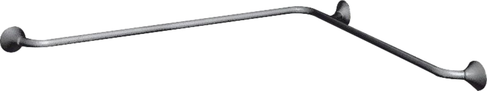 Linido horizontale hoekwandbeugel, lengte 600x600mm, antraciet