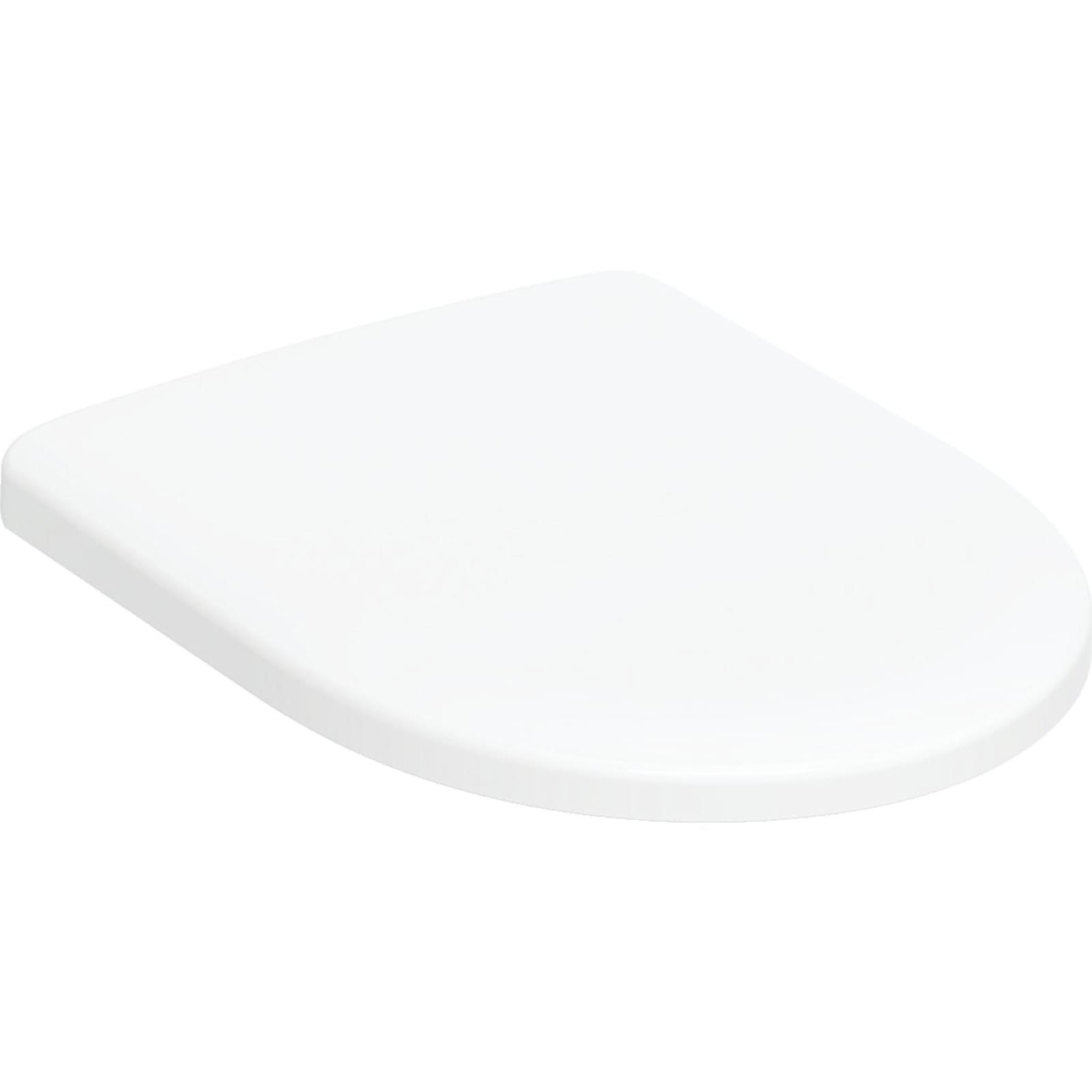 Geberit Renova, closetzitting met deksel, softclose, duroplast, wit (montage van bovenaf)