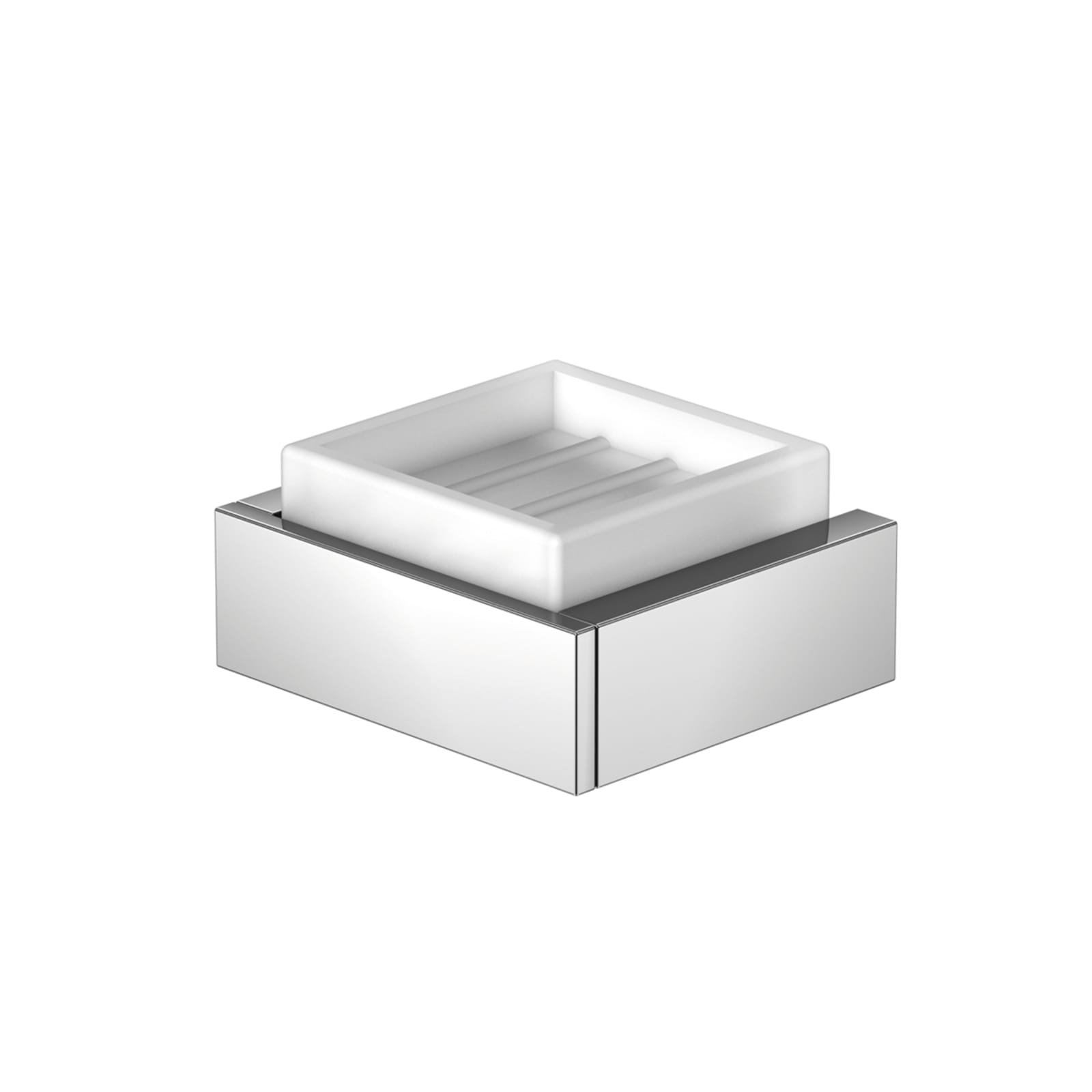 Steinberg 460 zeephouder 105 x 105 x 45 mm messing/satin wit, chroom
