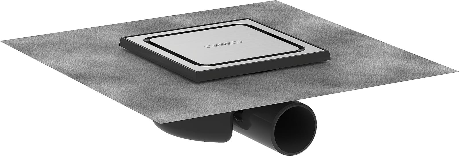 Hansgrohe RainDrain Spot doucheput 150/150 Brushed Stainless Steel