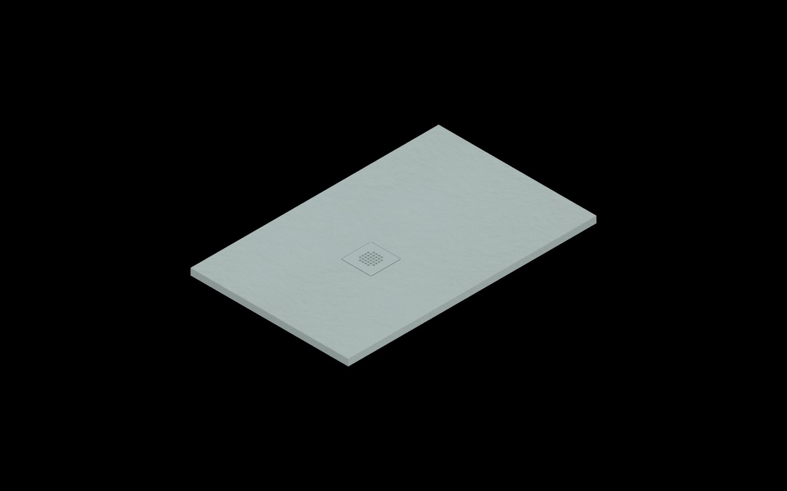 Catalano H3 Solid surface DOUCHEBAK 110X70 Satin Acqua