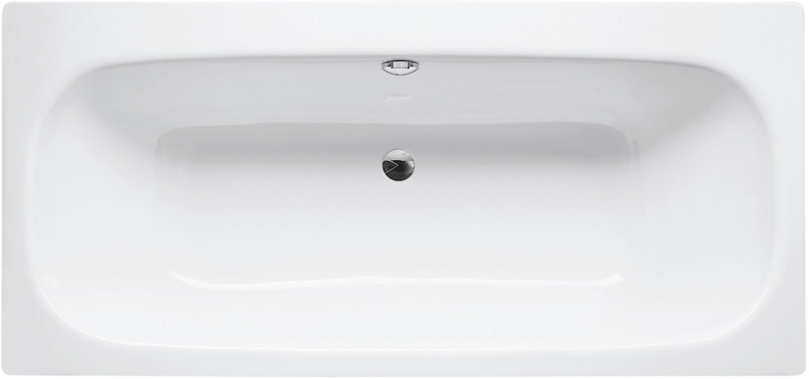 Bette BetteDuett, ligbad, rechthoekig, plaatstaal, 1700x800x420mm lxbxh, zonder poten, wit