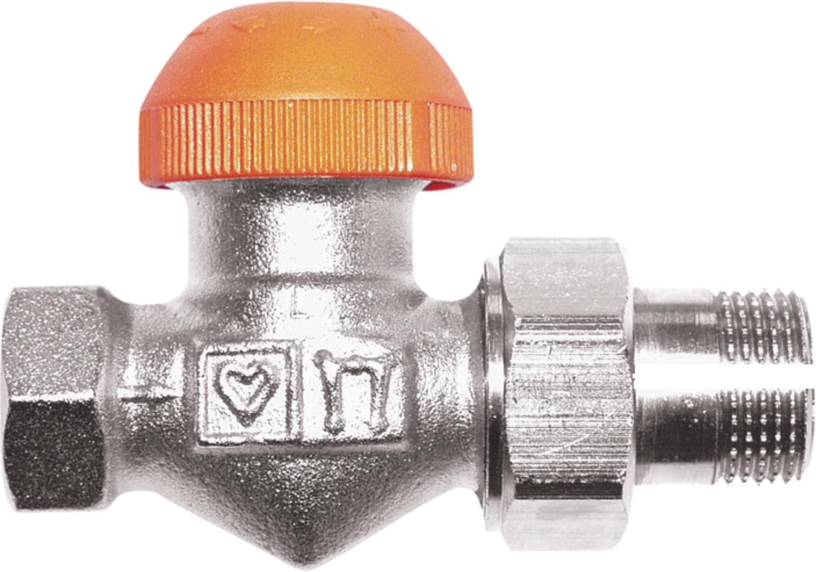 Herz TS-98-V voorinstelbare thermostatische radiatorkraan recht, zonder knop, 3/4", staartstuk/binnendraad, M28x1,5