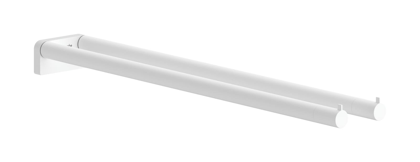 HG AddStoris S 2-lids handdoekhouder, Mat wit