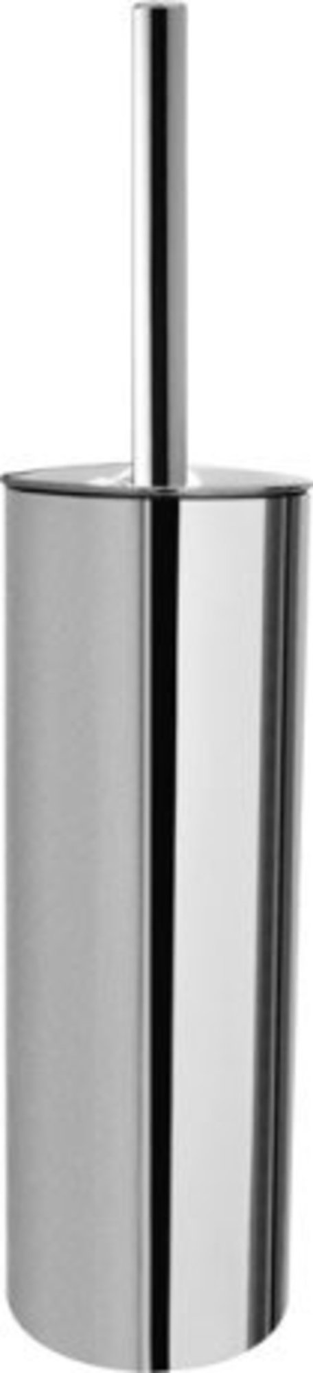 Duravit D-code closetborstelgarnituur, wandmontage, verchroomd, plat staf, met inzet, hxbxd 385x89x257mm, chroom