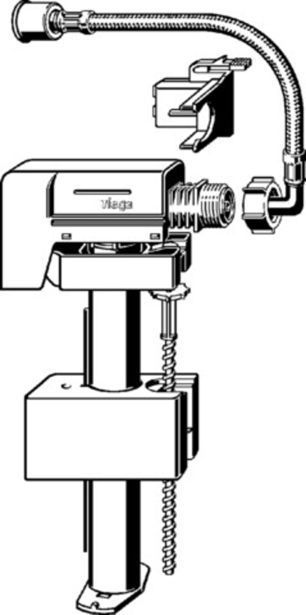 Viega vulventielset voor inbouw-?reservoir 3H