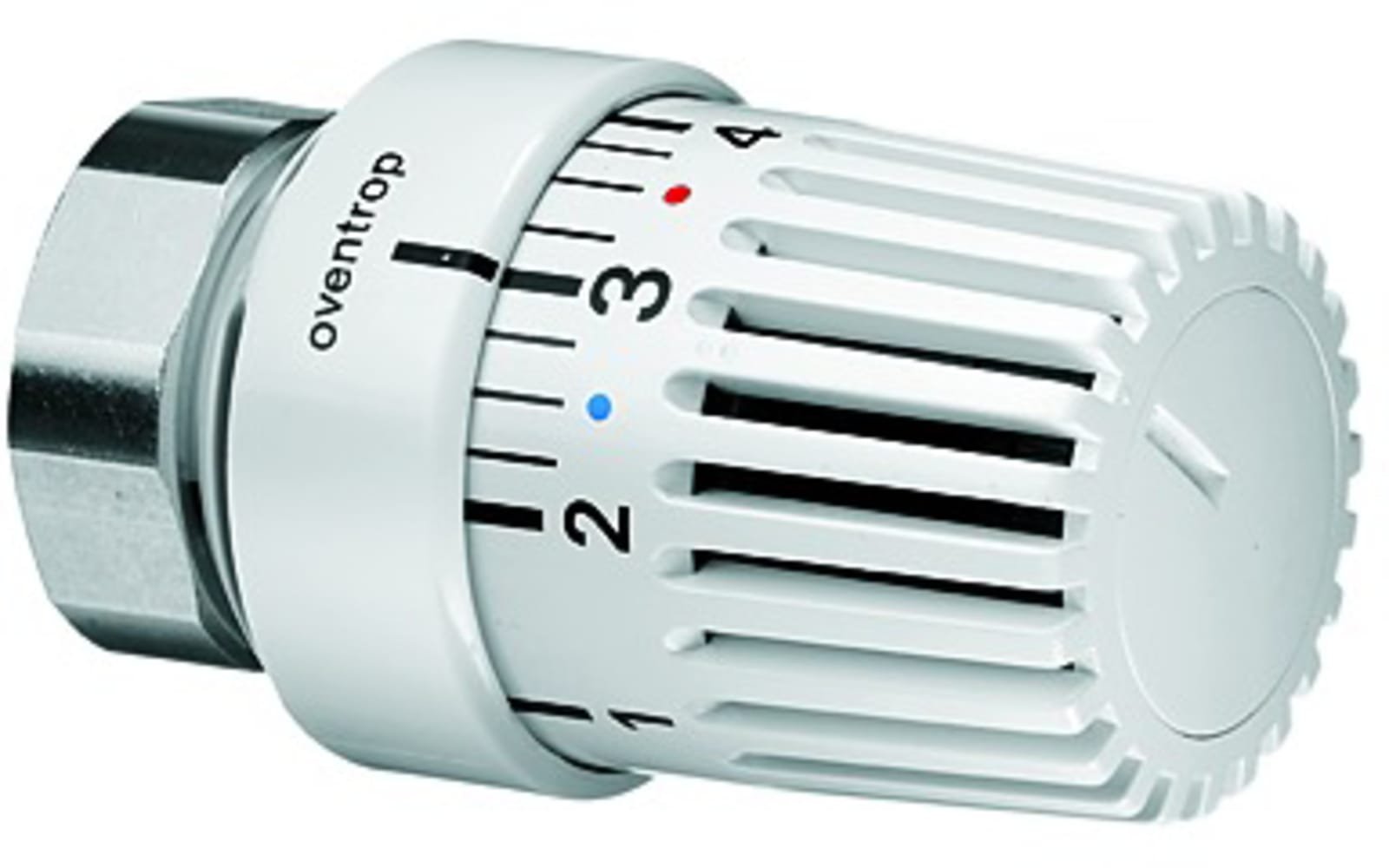 Oventrop thermostaatknop, M38x1,5, vloeistofgevuld, bereik 7-28°C, wit RAL9010